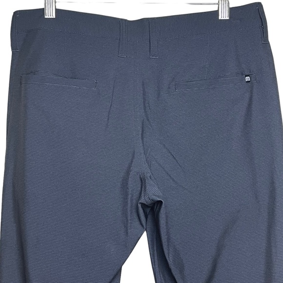 Travis Mathew Golf Pants Prestige Gyoza Black Pinstripes Pockets Sz 32 x 31 - Picture 9 of 14